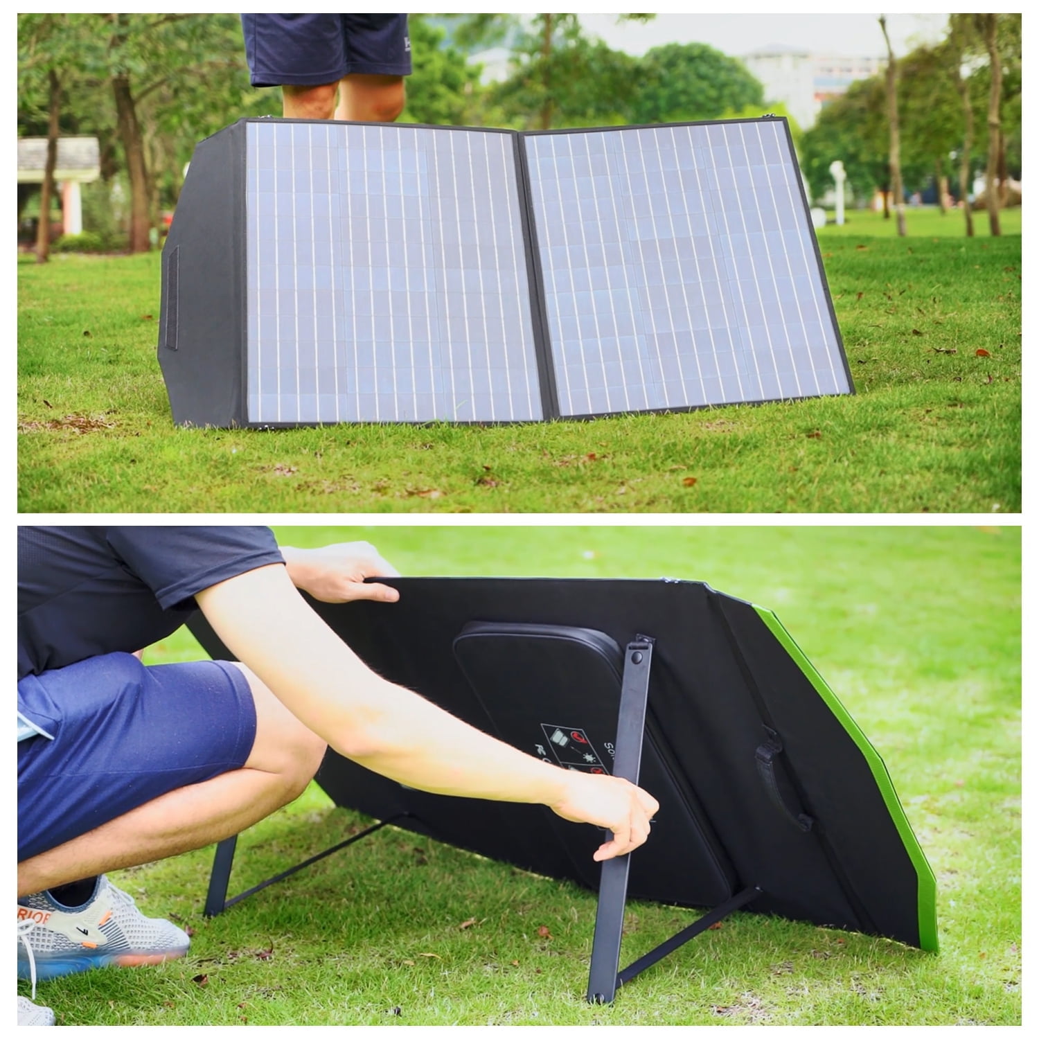 ALLPOWERS R600 Portable Solar Generator Kit, 2 Pack 100W (Total 200W) Foldable Solar Panel with 600 Watt 299Wh LiFePO4 Power Station, for Camping, Home Backup, Power Outage [Shipping Separately]
