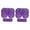 Violet, variant on 10 Pieces Folding Fans Round Fans Handheld Fans Portable Foldable Design for Wedding Party Summer Outdoor Events