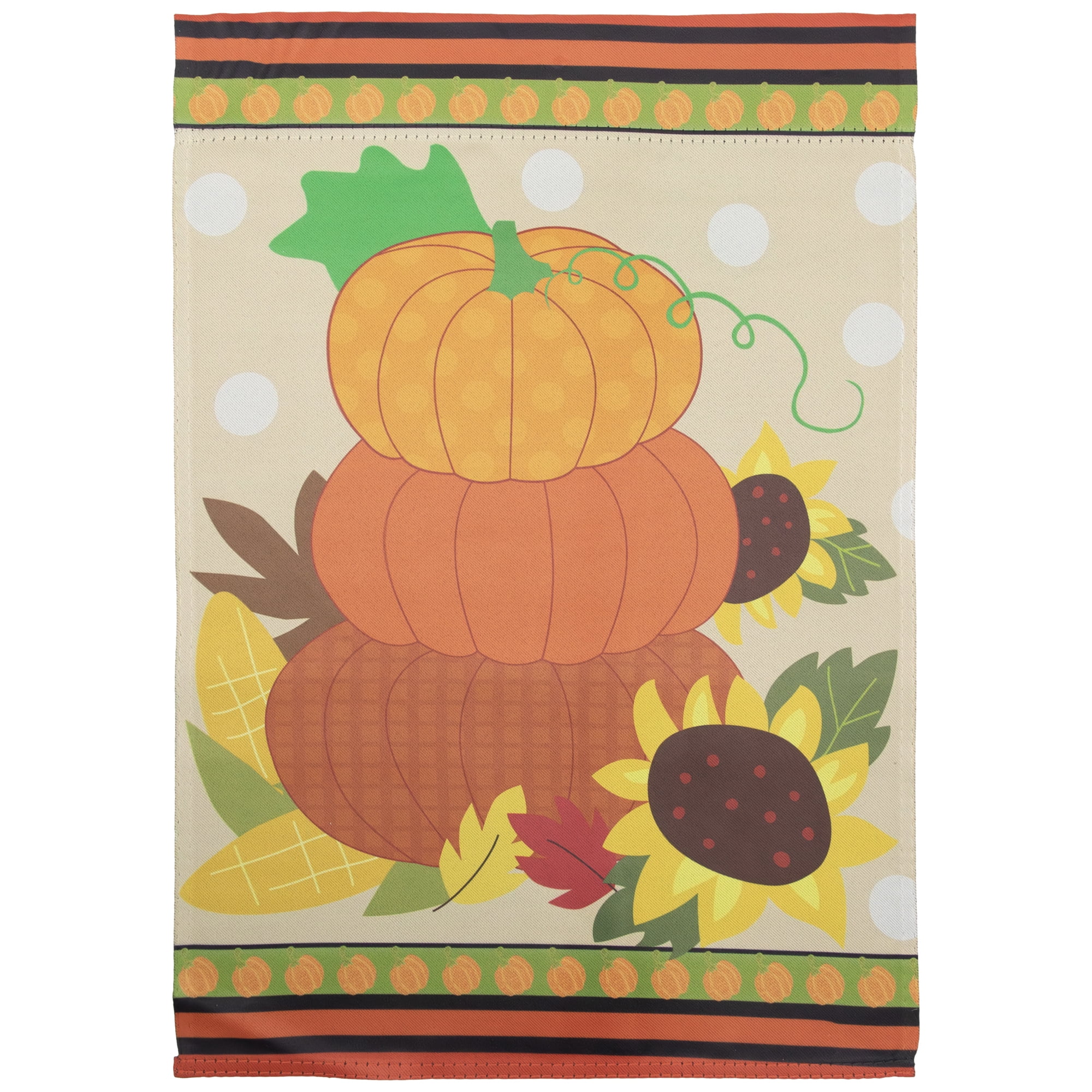 Pumpkins and Sunflowers Autumn Garden Flag 12.5" x 18"