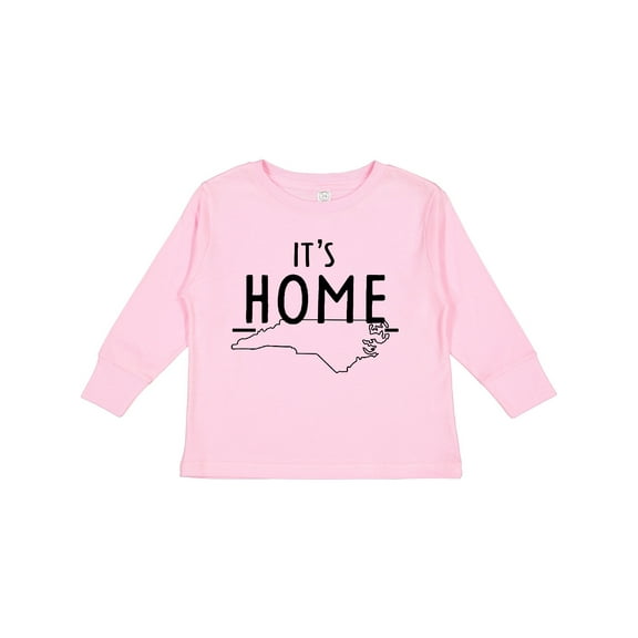 Inktastic It's Home- State of North Carolina Outline Boys or Girls Long Sleeve Toddler T-Shirt