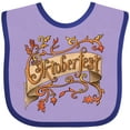 thumbnail image 3 of Inktastic Oktoberfest Banner with Orange Autumn Leaves Boys or Girls Baby Bib, 3 of 4
