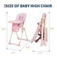 thumbnail image 7 of Collapsible Baby High Chair for Feeding – Adjustable Height, Backrest & Footrest, Removable Tray, Compact Fast Folding, Safe for Babies & Toddlers, Easy Clean, 7 of 7