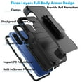 thumbnail image 6 of Galaxy A17 5G Case,Takfox Samsung Galaxy A17 5G Holster Phone Case with Built-in Screen Protector Swivel Belt Clip [3 Layers] Heavy Duty Full Body Protection Shockproof Kickstand Cover - Black, 6 of 7