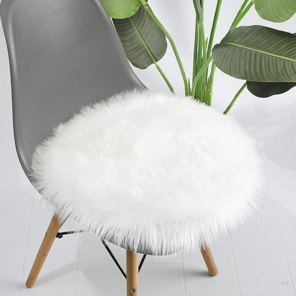 Versatile Floor Pillow, Fluffy Faux Sheepskin Material For Living Room, Bedroom, Children'S Playroom, Office (60X60Cm)