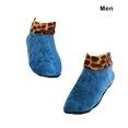 thumbnail image 4 of Minnieouse 1 par de calcetines de invierno para el suelo con estampado de leopardo al tobillo gruesos antideslizantes Unisex zapatillas de salón gruesas Medias Verde aceite Minnieouse AP009918-12, 4 of 6