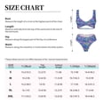 thumbnail image 4 of Kdxio Colorful Mushrooms Print Women's 2 Piece High Waisted Wrap Spaghetti Strap Summer Swimsuit Bikini Set-Small, 4 of 7