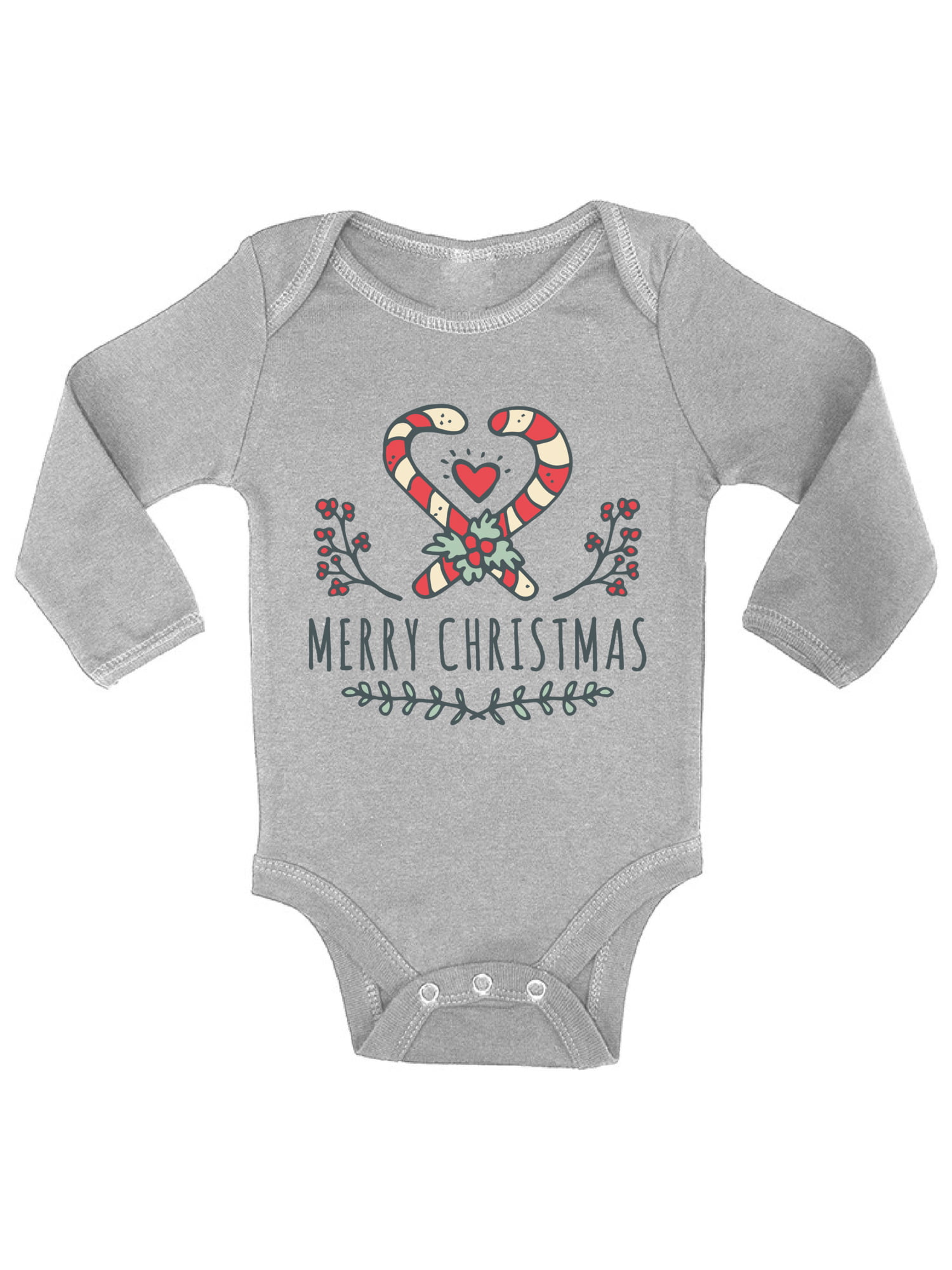 Awkward Styles Ugly Christmas Baby Outfit Bodysuit Xmas Candy Baby Romper