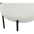 thumbnail image 4 of Meridian Furniture Beacon Cream Boucle Fabric Dining Chair, Set of 2, 4 of 7