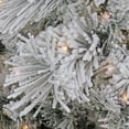 thumbnail image 3 of National Tree Company 7.5 ft. Slim Flocked Bavarian Pine Tree with 600 Dual LED Lights, Includes Stand, 3 of 8