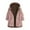 Pink, variant on Womens Plus Size Winter Coats with Hood Sherpa Lined Warm Jackets Fashion Zip Up Jacket Comfy Fleece Outdoor Coat Loose Pockets Outerwear