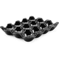 thumbnail image 1 of 12 Cup Ceramic Egg Tray - Whole Dozen Porcelain Egg Holder Container Storage Organizer Decorative Serving Stand Serveware for Refrigerator Countertop, 1 of 5