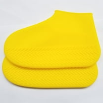 GAXIRE Reusable Heavy Duty Yellow Shoe Covers for Rain, Snow, Mud - , , Non- Pair