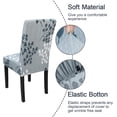 thumbnail image 5 of Pattern Chair Covers for Dining Room Set of 4, High Stretch Removable Washable Parsons Chair Slipcover for Home Party Hotel Wedding Ceremony (Flower,4PCS), 5 of 7