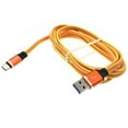 thumbnail image 5 of 6ft USB Cable for Samsung Galaxy Z Fold5/Flip5 Phones - Orange Type-C Charger Cord Power Wire Q1P Compatible With Galaxy Z Fold5/Flip5, 5 of 6