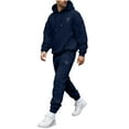 thumbnail image 2 of Yusimy Men's Valentine's Day Heart Print 2-Piece Sports Set Hoodie Pullover Long Sleeve Pocket Elastic Waist Pants Casual, 2 of 5