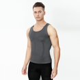 thumbnail image 1 of Chaleco fino moldeador para hombre, ropa interior sin costuras, camiseta ajustada para el abdomen, camiseta deportiva básica, 1 of 4