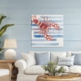 thumbnail image 2 of Stupell Industries Striped & Dotted Claws Lobster Canvas Wall Art design by Eli Jones, 36 x 36, 2 of 7