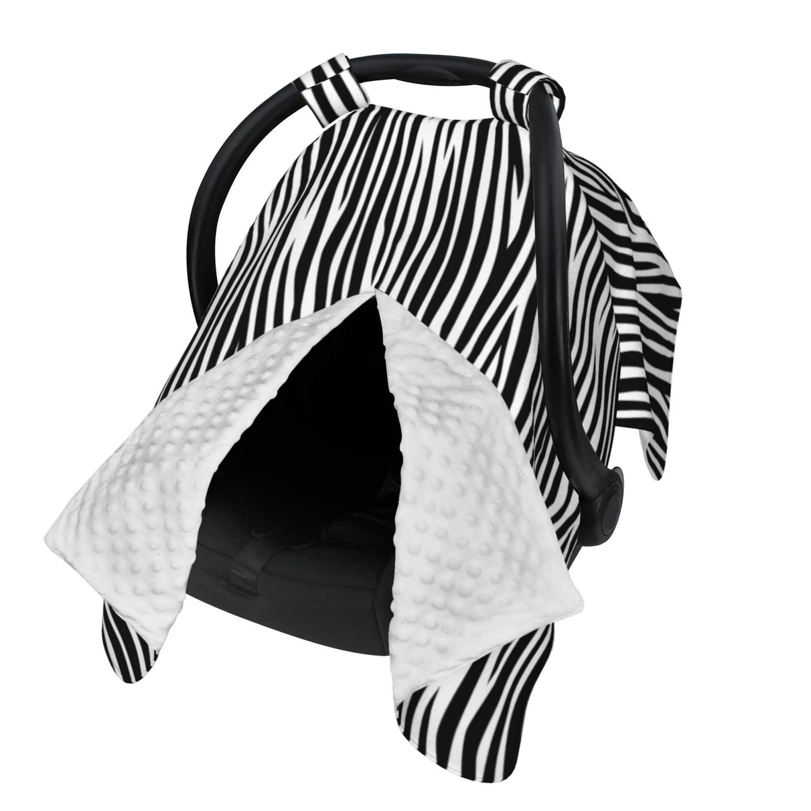 Naloa Zebra Skin Baby Car Seat Cover, Breathable Baby Carrier Cover, Multiuse Baby Carrier Cover & Nursing Breastfeeding Cover