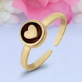 thumbnail image 3 of 6.5mm- Heart Toe Band Ring 925 Sterling Silver Thin Adjustable Stylish Rings for Women, 3 of 5