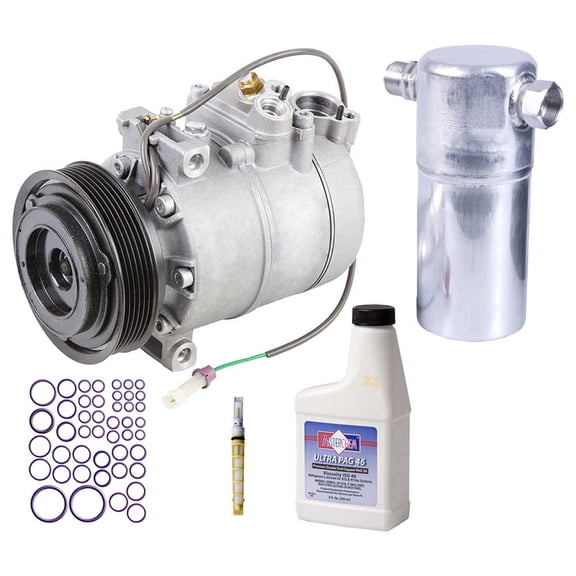 For Audi RS6 2003 2004 AC Compressor w/ A/C Repair Kit - BuyAutoParts