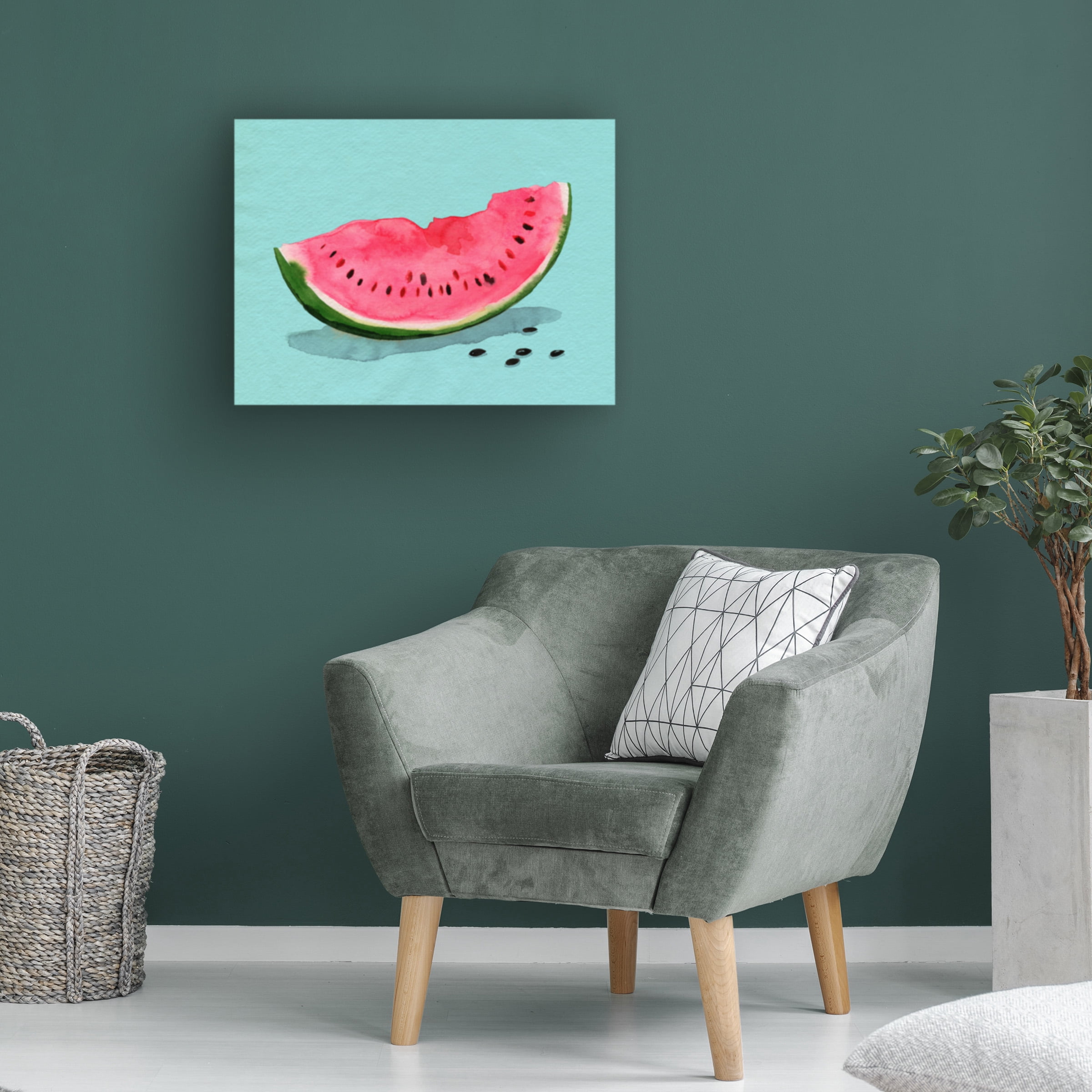 Grace Popp 'Summer Watermelon II' Canvas Art