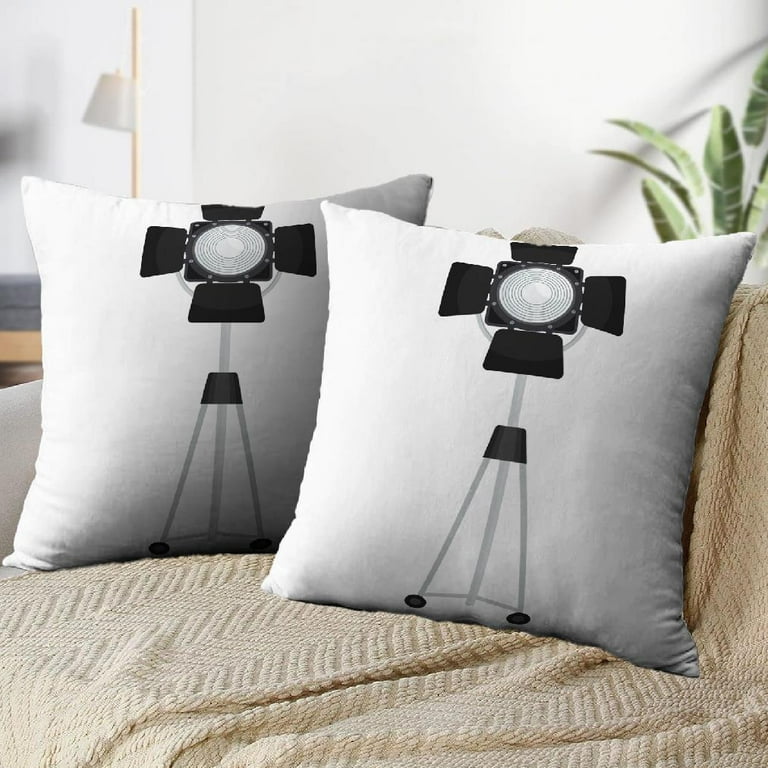 LALILO Throw Pillow Covers Spotlight Film And Studio Stage And Cushion Cover 18 x 18