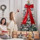 thumbnail image 5 of Adornos navideños colgantes para festivales, árbol de Navidad, gran lazo rojo, adornos navideños, decoraciones navideñas para exteriores, decoraciones navideñas, decoración navideña, 5 of 6
