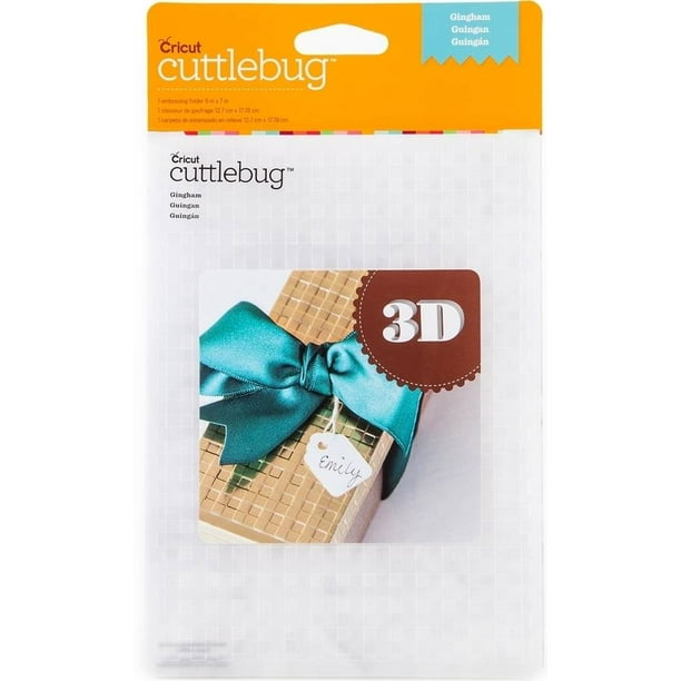Cuttlebug 5" x 7" Embossing Folder, 3D Gingham