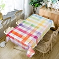 thumbnail image 4 of Tchckioa Gradient Rainbow Tablecloth,60x102 Inch Rectangle Waterproof Table Cloths for Kitchen Dining Decor, 4 of 6