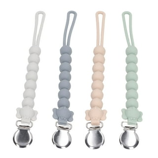 3/4 Popular Suspender Clips / Pacifier Clips With Fabric Protecting  Plastic Teeth 
