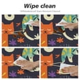 thumbnail image 4 of HENGT Cat Print Round Tablecloth Indoor Outdoor Home Kitchen Dining Party Picnic Patio Decor White, 4 of 7