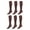 Coffee, variant on Women Trouser Socks with Comfort Band Spandex Opaque Knee High - 6-Pack