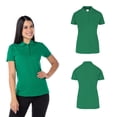 thumbnail image 2 of Playera Tipo Polo Piqué con Silueta para Dama · 50% Algodón 50% Poliéster, 2 of 3