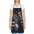 thumbnail image 3 of Rocae Vintage American Deer for Kitchen Aprons for Women Adjustable Cooking Kitchen Chef Apron for Men with Pockets, 3 of 7