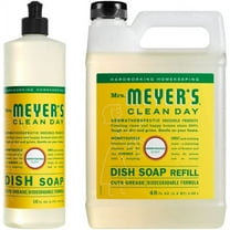 Mrs. Meyer's Dish Soap Variety, 1 Dish Soap, 1 Dish Soap Refill, Honeysuckle, 1 CT