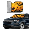 thumbnail image 2 of Yiaed Flower Bush Sunflower Print Car Windshield Sunshade Front Auto Car Front Window Sun Shade Foldable Sun Visor Shield Cover Auto Accessories for Sedan SUV Truck-Medium, 2 of 5