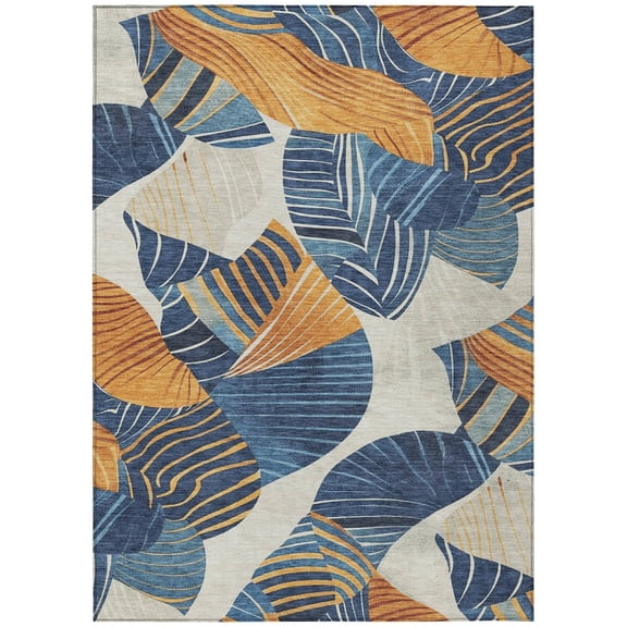 Dalyn Rugs Machine Washable Indoor/Outdoor Chantille ACN2220 Navy 10' x 14' Rug