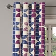 thumbnail image 3 of Ambesonne Grommet Curtain, , 50"x120", Champagne Plum Indigo, 3 of 5