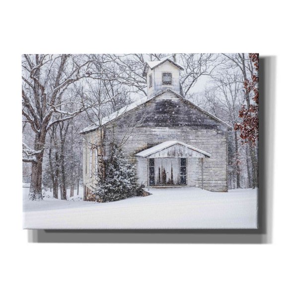 Epic Graffiti 'Vintage Church' by David Hammond, Giclee Canvas Wall Art, 54"x40"