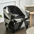 thumbnail image 3 of TOPCHANCES 2-Piece Stretch Club Chair Slipcover Printed Tub Chair Slipcover Armchair Covers, 3 of 8