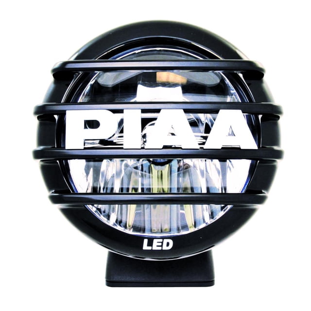 Valeo Driving/Fog Light 5502 Driving/Fog Light; LP550 Series; LED Bulb; Clear Bulbs; 5 Inch Round; 14 Watt; Driving Beam; Clear Polycarbonate Lens; Matte Black Aluminum Housing; Universal Stud Mount