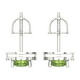 thumbnail image 4 of 2.72 ct Screw-Back Stud Earrings for Women | 8x5mm Pear Cut Natural Peridot | 18K White Gold, 4 of 5