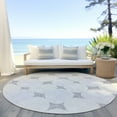 thumbnail image 6 of Addison Rugs Chantille Indoor/Outdoor Transitional Circles Gray Washable Round Rug, 8' x 8', 6 of 6