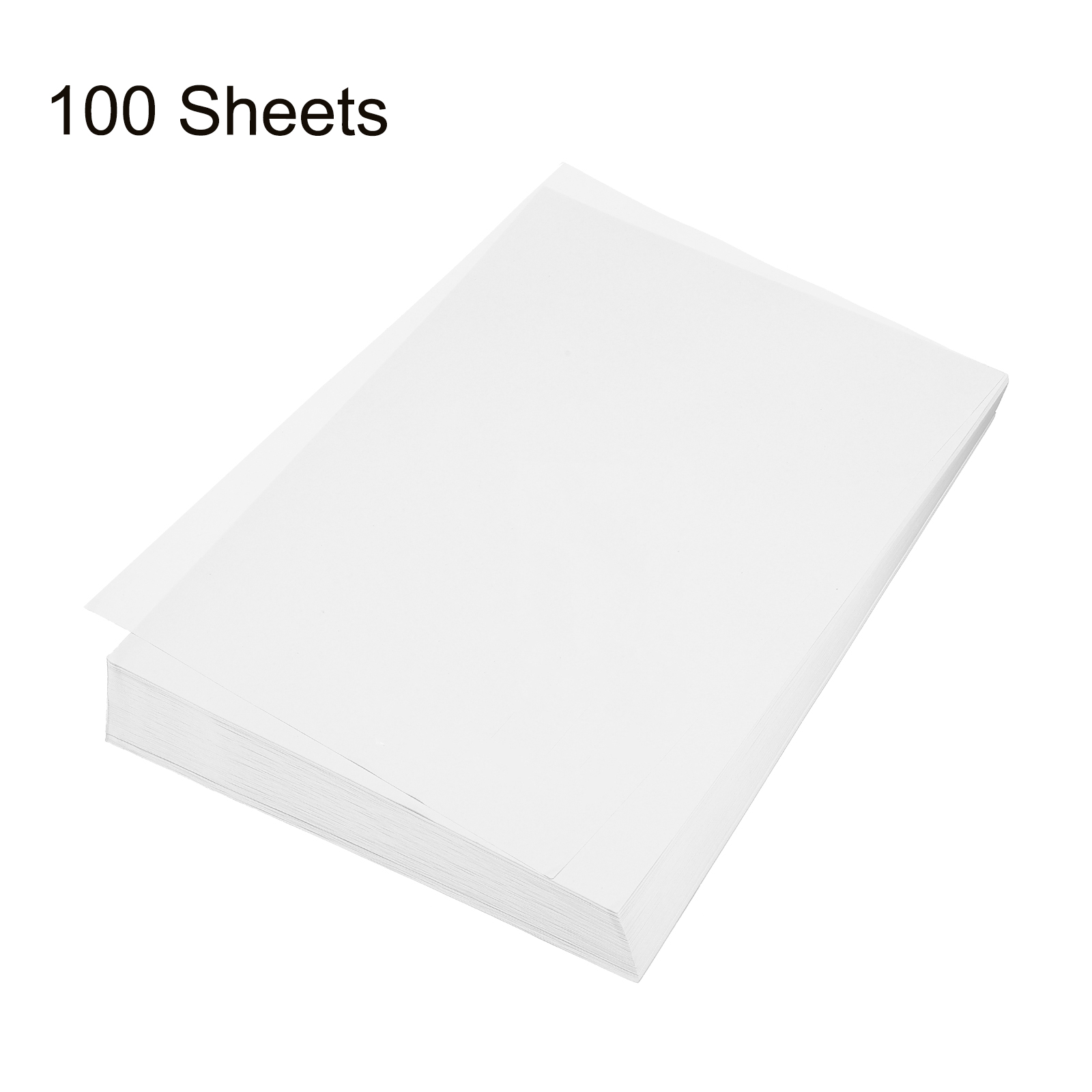 Uxcell 100 Sheet Origami Paper Double Sided White 11.7 x 8.3 inch Square Sheet for Art Craft Project, Beginners, Gifts Decor