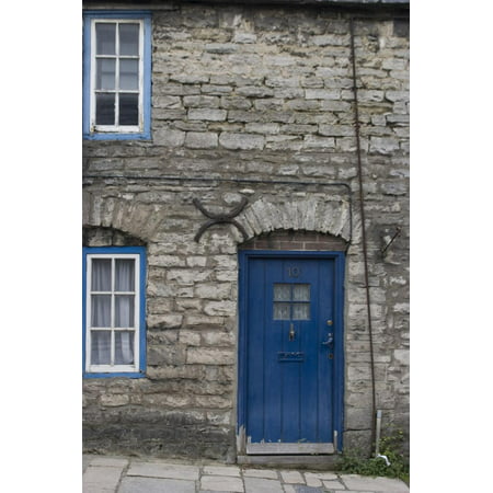 Door and Windows in Front of a Traditional Stone Cottage in Village of Corfe Castle Dorset Uk Print Wall Art By Natalie (Best Villages In Dorset)