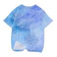 thumbnail image 5 of Odeerbi Toddler Kids Boys Girls Galaxy Gradient Tops Short Sleeve T-shirt Summer Funny Graphic Shirts 3-14 Years Blue, 5 of 5