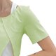 thumbnail image 3 of Camiseta de mujer con dobladillo irregular, manga corta, ajustada, falsa, top informal de verano de 2 piezas para compras navideñas, 3 of 8