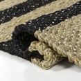 thumbnail image 3 of JONATHAN Y NATURAL FIBER 2 x 10 Runner Rug, Jayden Rustic Farmhouse Woven Jute Stripe - Natural/Black, NRF202B-210, 3 of 6