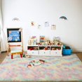 thumbnail image 1 of Fluffy Rainbow Bedroom Rugs Shaggy Geometric Design Area Rug Mat for Girls Kids Room Floor Carpet, 1 of 7