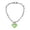 Green, variant on Women's Fashion T Shirt Casual Crew Neck Top With Necklace Detail for Spring Summer Outdoor Party Wear Comfortable Stylish Blouse Swim Tee Shirts for Women Striped Mod Bod Tops T Shirt Women Summer